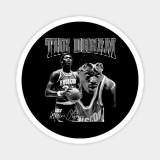 Hakeem Olajuwon The Dream Basketball Legend Signature Vintage Retro 80s 90s Bootleg Rap Style Magnet